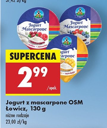 Jogurt mascarpone mango-marakuja Łowicz 1906 promocja