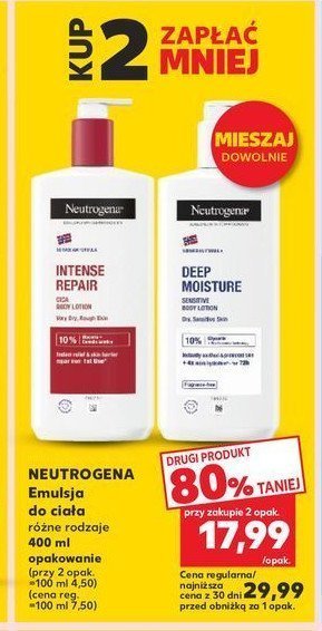 Emulsja do ciała głęboko nawilżająca Neutrogena formuła norweska promocja