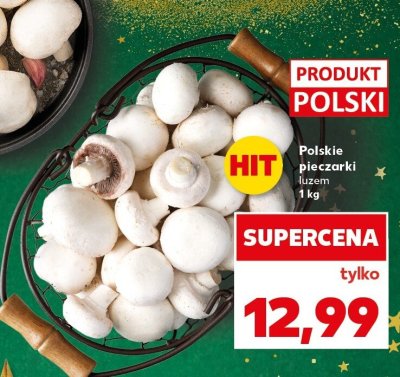 Pieczarki polskie luzem promocja w Kaufland