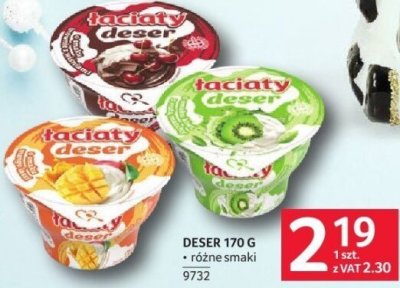 Deser Łaciate różne smaki 170g promocja w Selgros