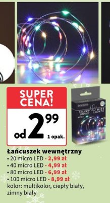 Łańcuszek wewnętrzny 20 LED promocja w Intermarche