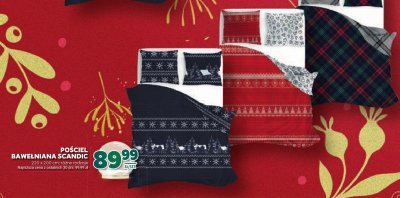 Pościel bawełniana Scandic 220 x 200 cm promocja w Stokrotka