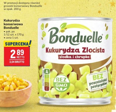 Kukurydza konserwowa Bonduelle promocja w Makro