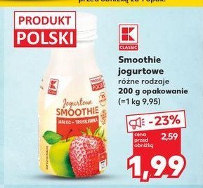 Smoothie jab艂ko-truskawka K-classic promocja