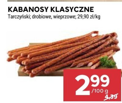Kabanosy klasyczne Tarczyński promocja w Stokrotka