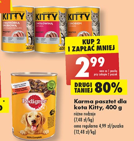 Pasztet dla kota z wątróbką drobiową Kitty promocja