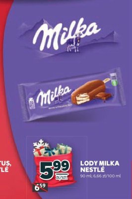 Lody Milka Nestlé promocja w Stokrotka