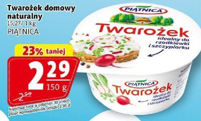 Twarożek domowy naturalny promocja w Prim Market