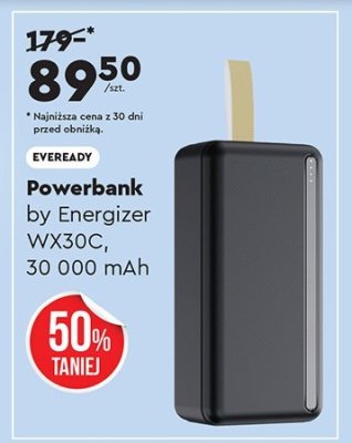 Powerbank by Energizer EVEREADY WX30C 30000 mAh promocja w Biedronka
