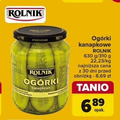 Ogórki kanapkowe Rolnik promocja