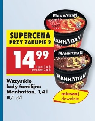 Lody chocolate & vanilla Nestle manhattan Manhattan (nestle) promocja