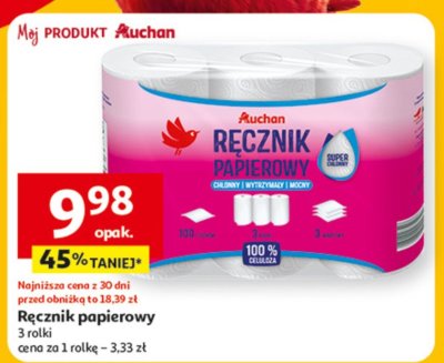 Ręcznik papierowy promocja w Auchan