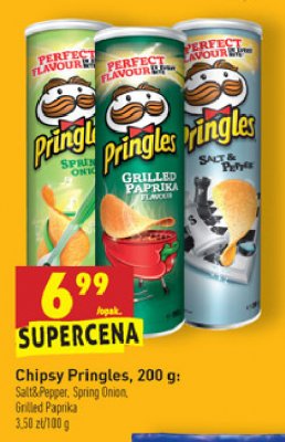 Chipsy grilled paprika Pringles promocja