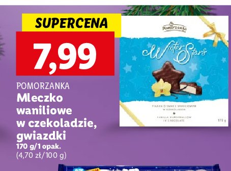 Mleczko waniliowe w czekoladzie gwiazdki Pomorzanka promocja