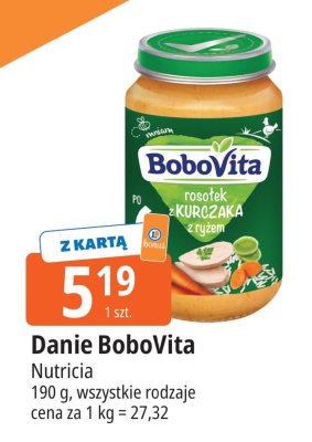 Danie BoboVita Nutricia rosołek z kurczaka z rużem wszystkie rodzaje promocja w Leclerc