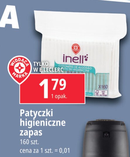 Patyczki higieniczne - folia WIODĄCA MARKA INELL Wiodąca marka promocja