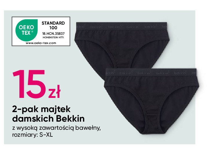 Majtki damskie rozm. s-xl Bekkin promocja w Pepco