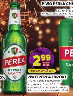 Piwo Perła Export 500 ml butelka promocja w Stokrotka