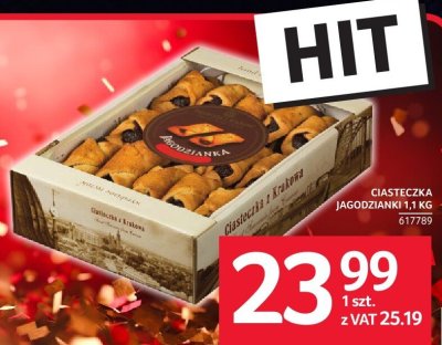 Ciasteczka Jagodzianka 1,1 kg promocja w Selgros