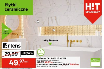 Glazura CALA GOLD I SILVER promocja w Leroy Merlin