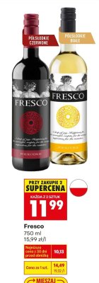 Wino Fresco czerwone polskodie promocja w Biedronka
