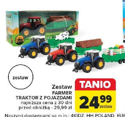 Traktor z przyczepą promocja w Carrefour