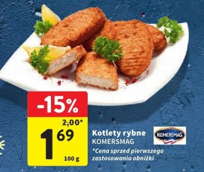 Kotlety rybne KOMERSMAK promocja w Intermarche