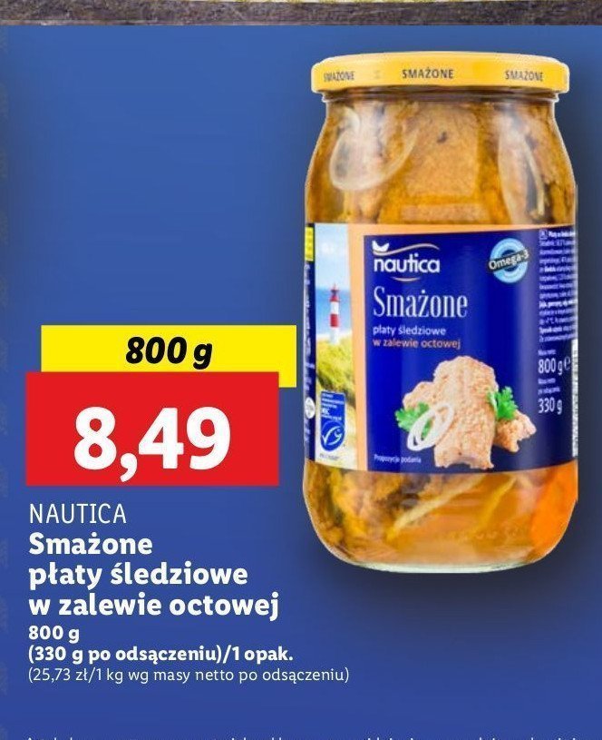 Płaty śledziowe smażone w zalewie octowej Nautica schwartz promocja