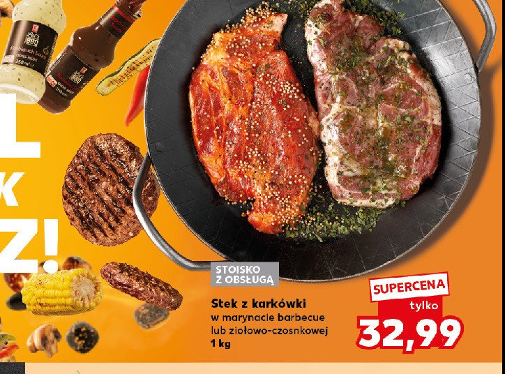Stek z karkówki w marynacie ziołowo- czosnkowej promocja w Kaufland