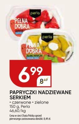 Papryczki nadziewane serkiem Perla promocja w Chata Polska