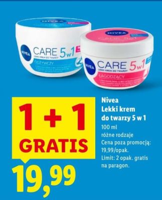 Lekki krem do twarzy 5 w 1 promocja w Lidl