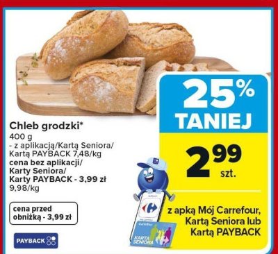 Chleb grodzki 400 g Carrefour promocja w Carrefour