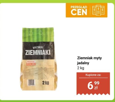 Ziemniak myty jadalny 2 kg promocja w Biedronka