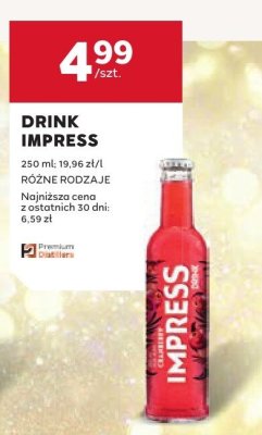 Drink różne rodzaje Impress promocja w Stokrotka