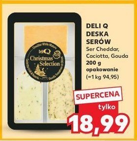 Deska serów christmas Deli q promocja