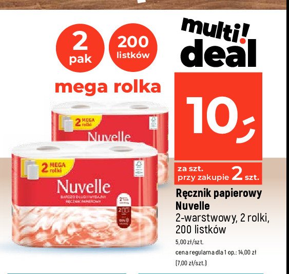 Ręczniki papierowe długie i wydajne Nuvelle promocja