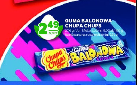 Guma balonowa colors Chupa chups promocja