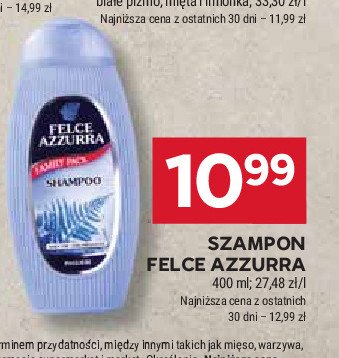 Szampon do włosów classico Felce azzurra promocja