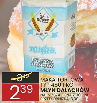 Mąka tortowa pszenną typ 450 promocja w Wafelek