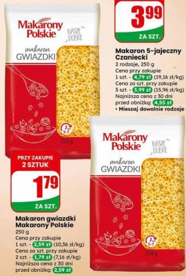 Makaron gwiazdki Makarony Polskie promocja w Dino