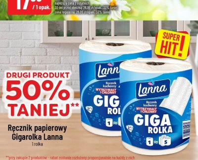 Ręcznik papierowy Gigarolka Lanna promocja w POLOmarket
