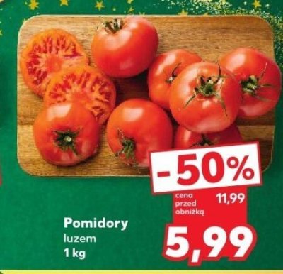 Pomidory luzem promocja w Kaufland