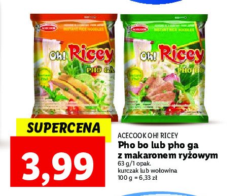 Zupa pho ga Acecook oh! ricey promocja