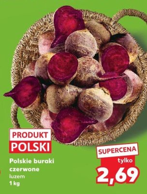 Polskie buraki czerwone luzem 1 kg promocja w Kaufland