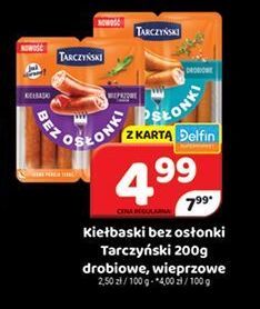 Kiełbaski bez osłonki Tarczyński 200g drobiowe, wieprzowe promocja w Delfin