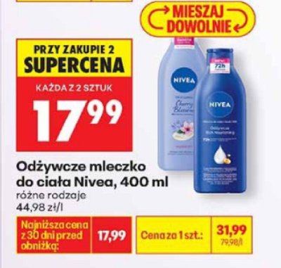 Odżywcze mleczko do ciała, 400 ml promocja w Biedronka