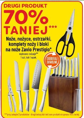 Noże, nożyce, ostrzałki, komplety noży i bloki na noże promocja w POLOmarket