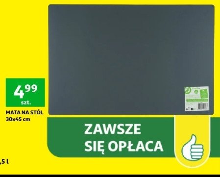 Mata na st贸艂 30 x 45 cm Auchan na co dzie艅 (logo zielone) promocja