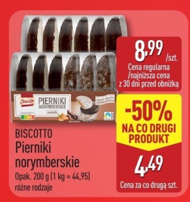 Pierniki norymberskie BISCOTTO różne rodzaje promocja w Aldi