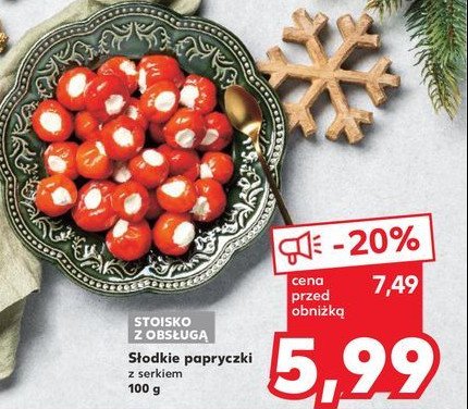 Papryczki słodkie z serem promocja w Kaufland